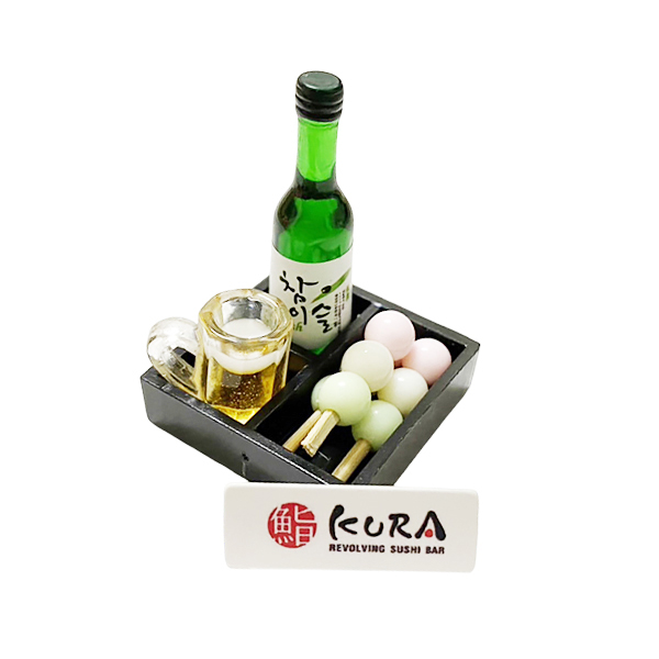 3色糯米丸燒酒定食